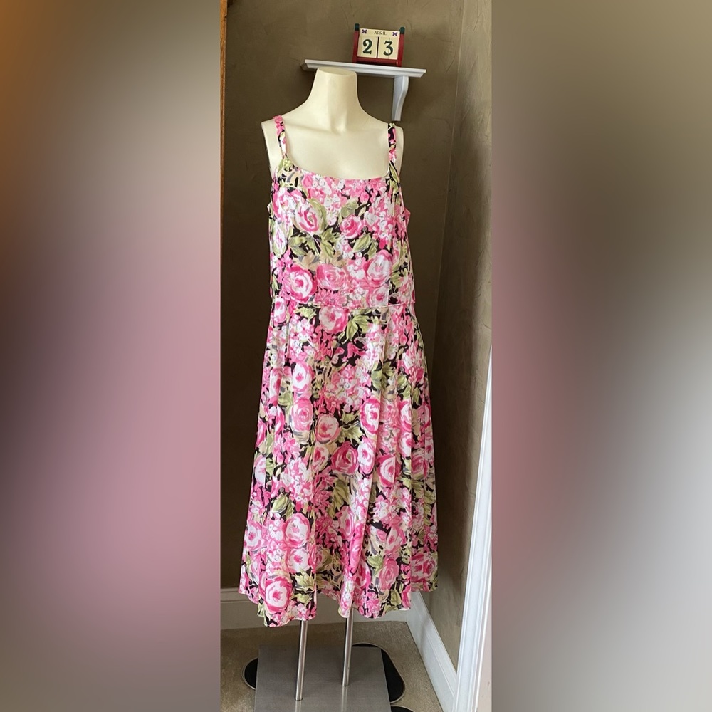 Talbots Vintage Floral Sundress women’s size 16